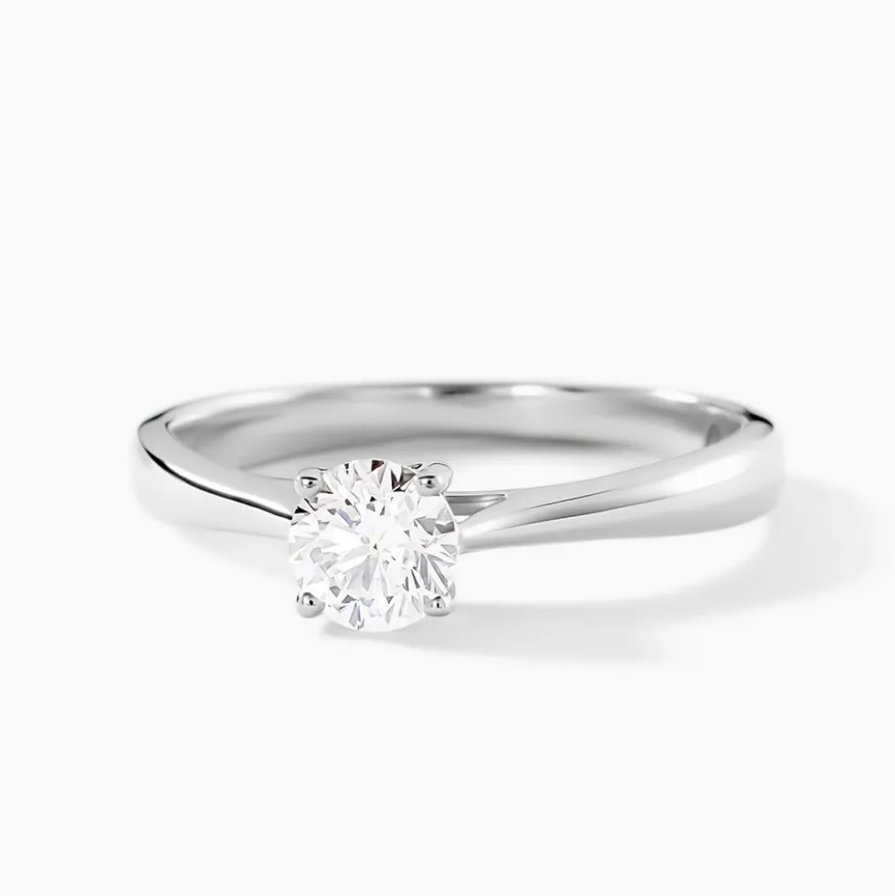 Bague Vicoeuria Ld Platine Blanc Diamant Synthétique