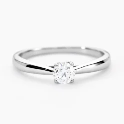 Bague Vicoeuria Ld Platine Blanc Diamant Synthétique