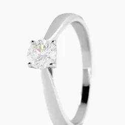 Bague Vicoeuria Ld Platine Blanc Diamant Synthétique