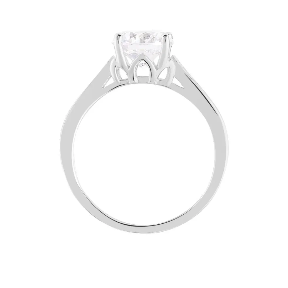Bague Viky Argent Blanc Oxyde De Zirconium