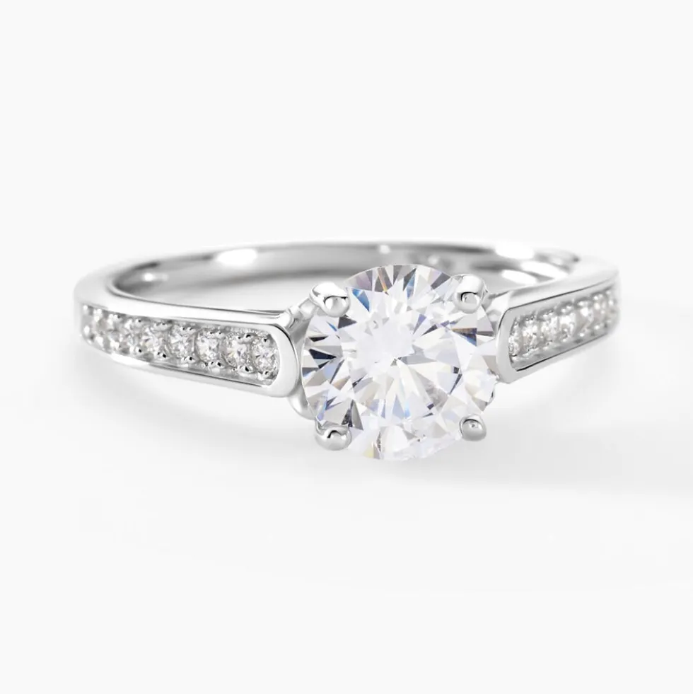 Bague Viky Argent Blanc Oxyde De Zirconium
