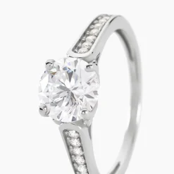 Bague Viky Argent Blanc Oxyde De Zirconium