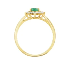 Bague Vladimir Or Jaune Emeraude Diamants