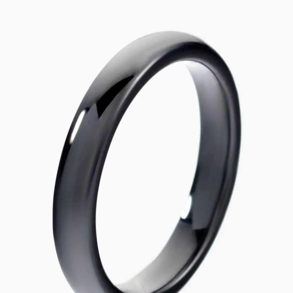 Bague Volta Ceramique Noir Céramique