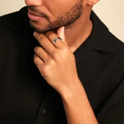 Bague Achille Acier Blanc