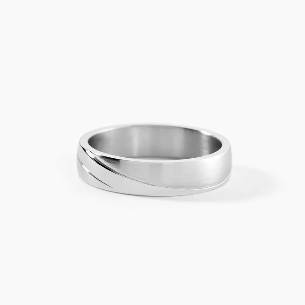Bague Acier Blanc