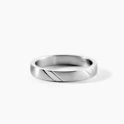 Bague Acier Blanc