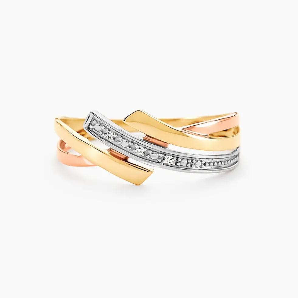 Bague Ainhoa Or Tricolore Diamant