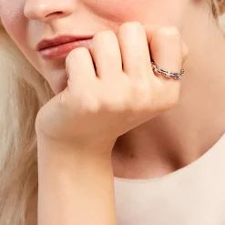 Bague Aleandra Argent Blanc