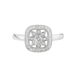 Bague Alixia Or Blanc Diamant