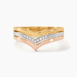 Bague Alix Or Tricolore Diamant