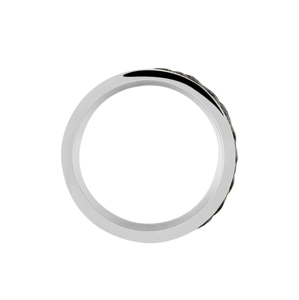 Bague Ally Acier Blanc