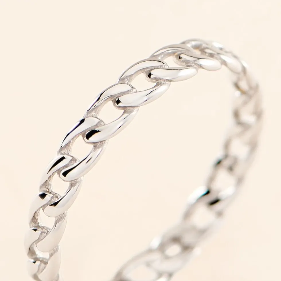 Bague Ancone Argent Blanc