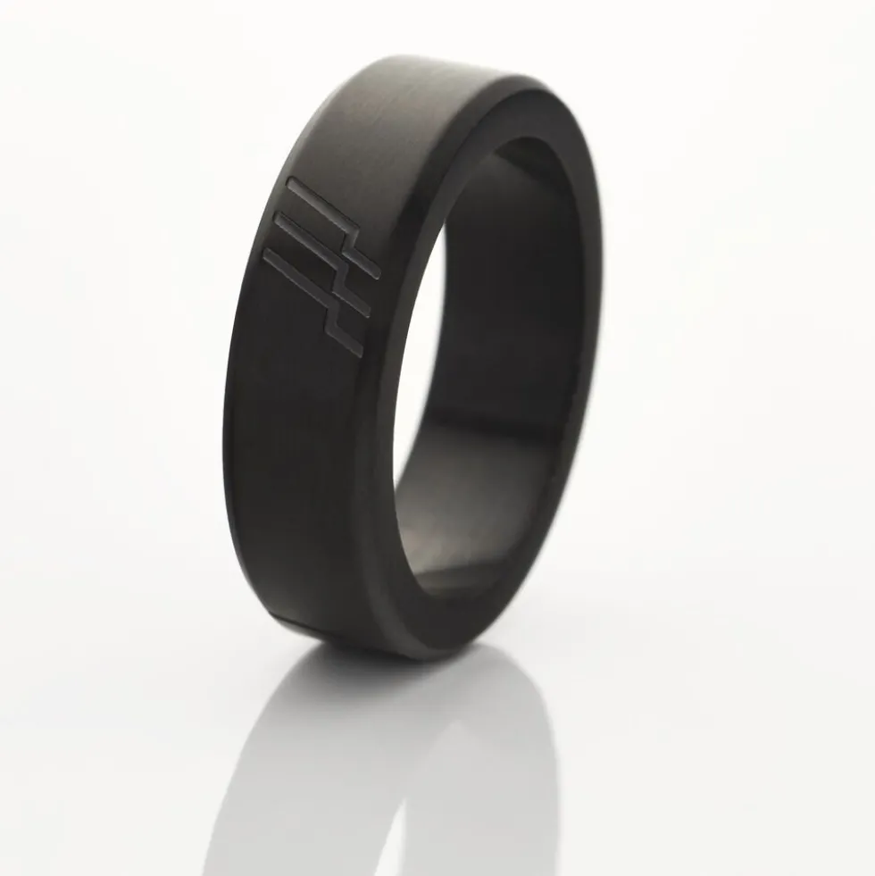 Bague Andrei Acier Noir