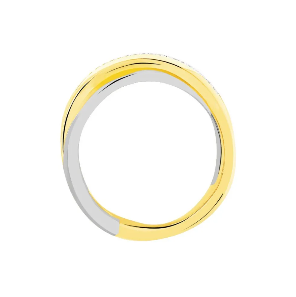 Bague Andrette Or Bicolore Diamant
