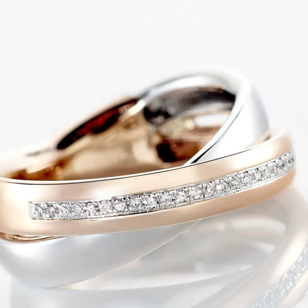 Bague Andrette Or Bicolore Diamant