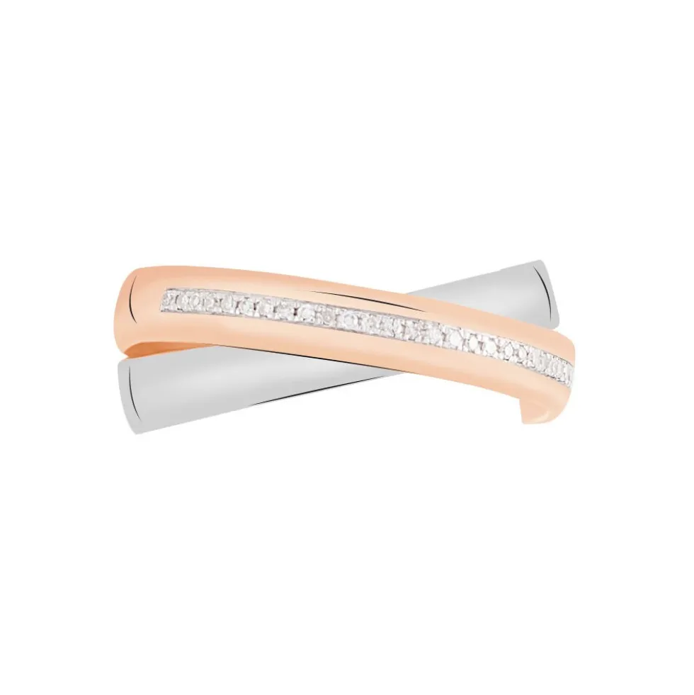 Bague Andrette Or Bicolore Diamant