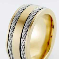 Bague Andro Acier Bicolore