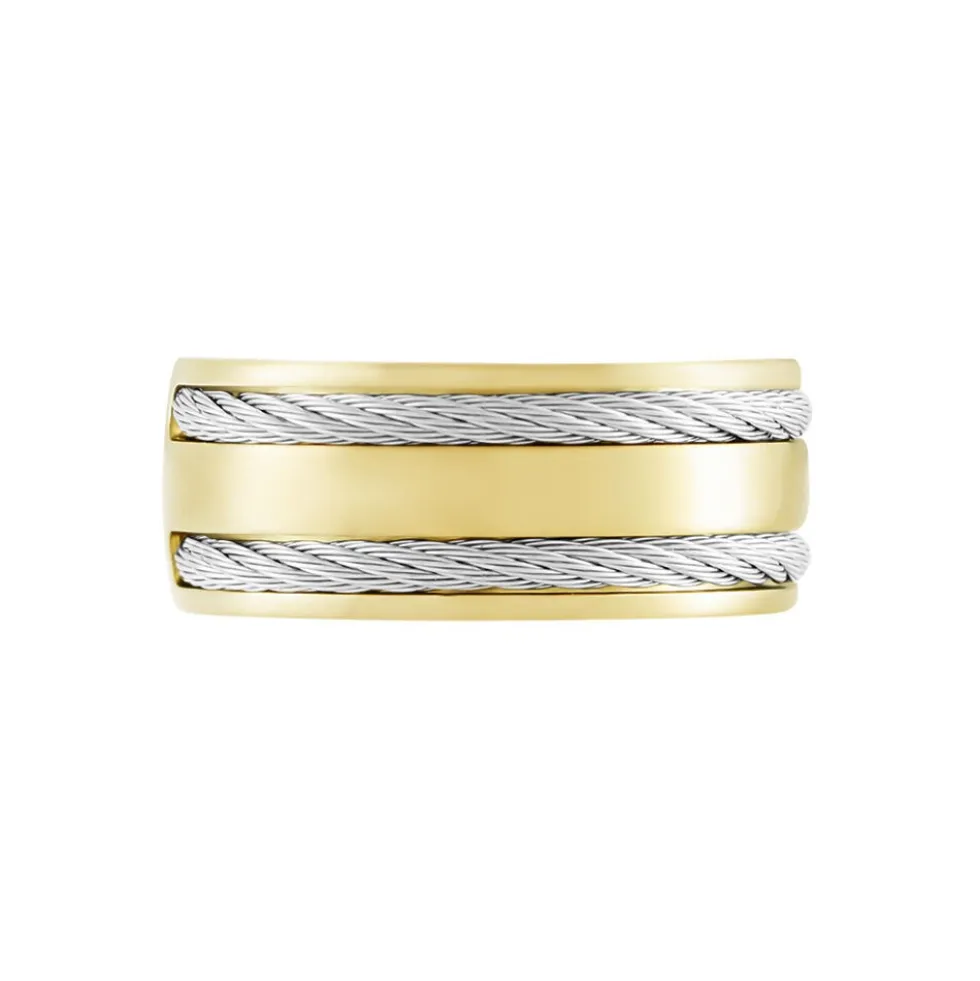 Bague Andro Acier Bicolore