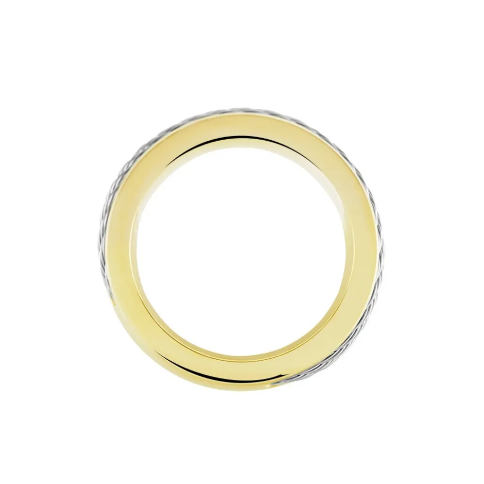 Bague Andro Acier Bicolore