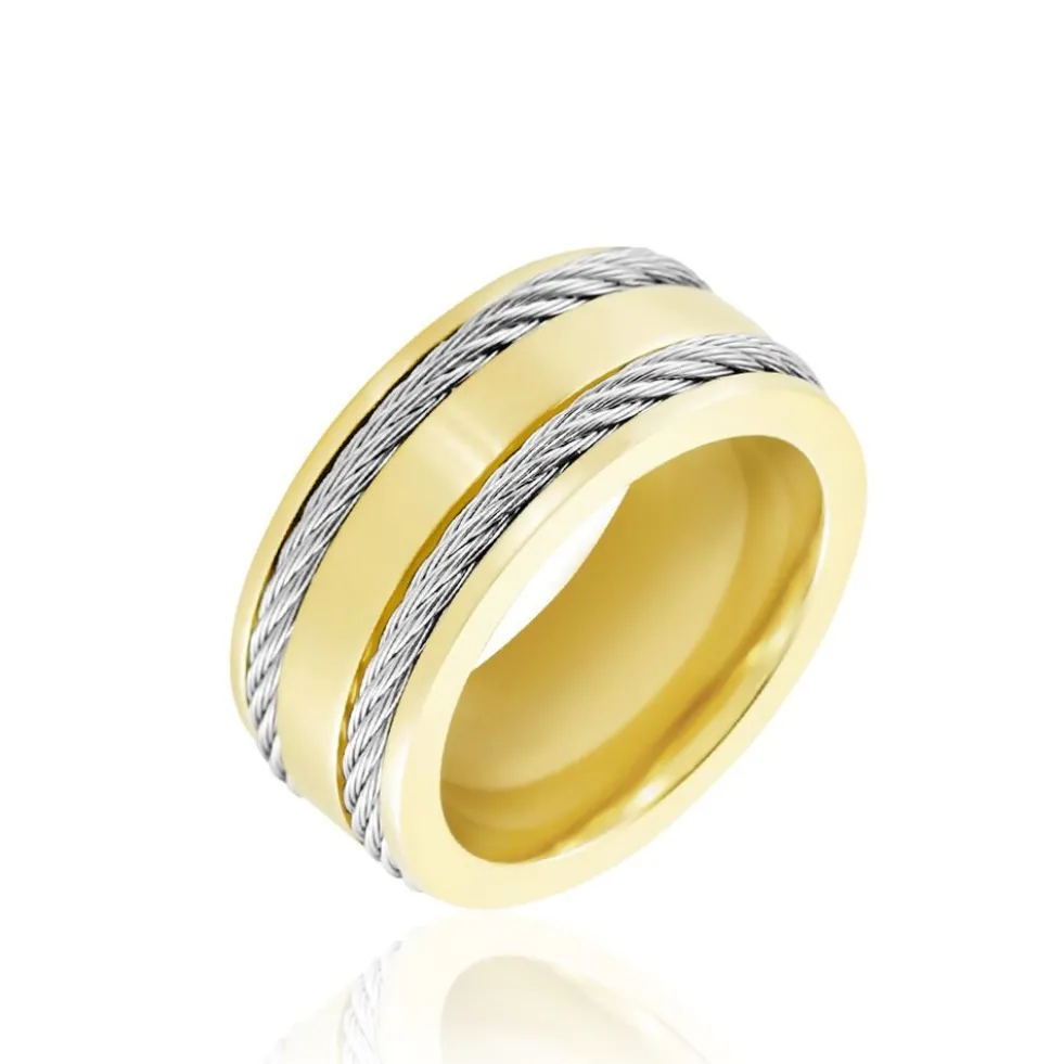 Bague Andro Acier Bicolore