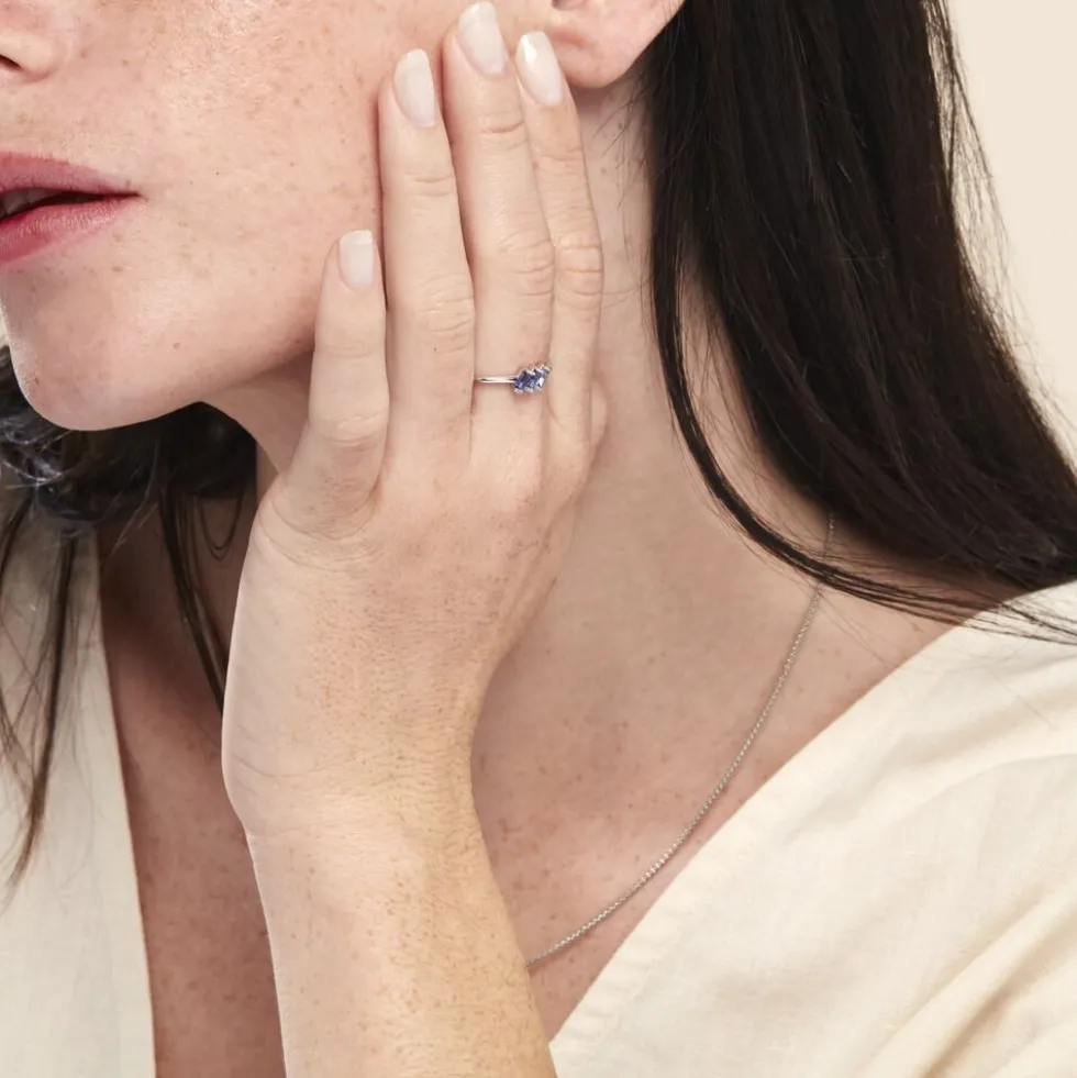 Bague Andy Argent Blanc Oxyde De Zirconium