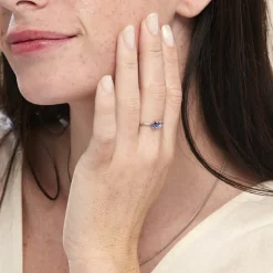 Bague Andy Argent Blanc Oxyde De Zirconium