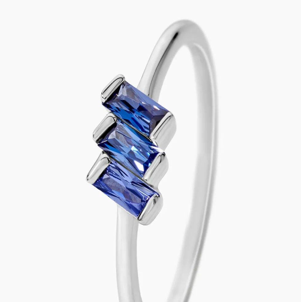Bague Andy Argent Blanc Oxyde De Zirconium