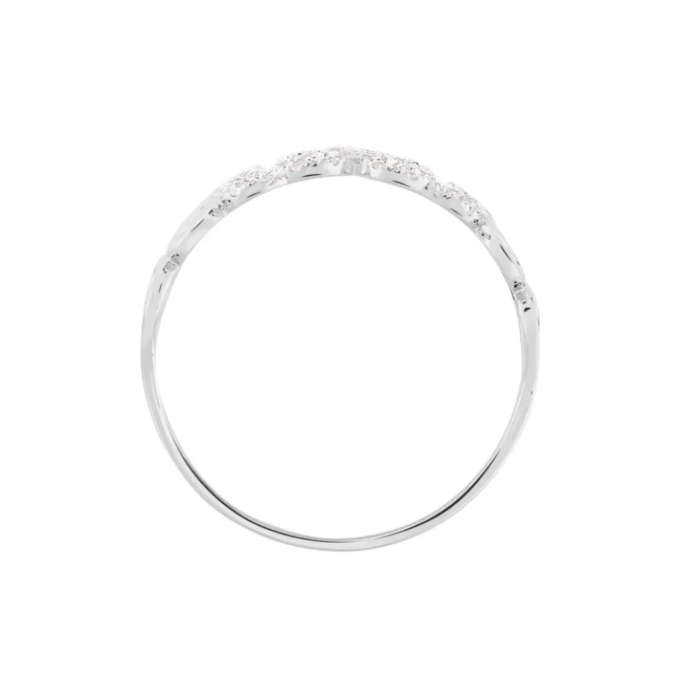 Bague Arabesque Or Blanc Diamant