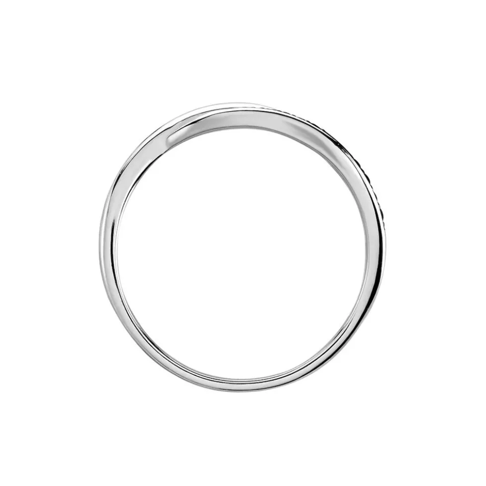 Bague Argent Blanc Afon Oxydes De Zirconium