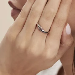 Bague Argent Blanc Afon Oxydes De Zirconium
