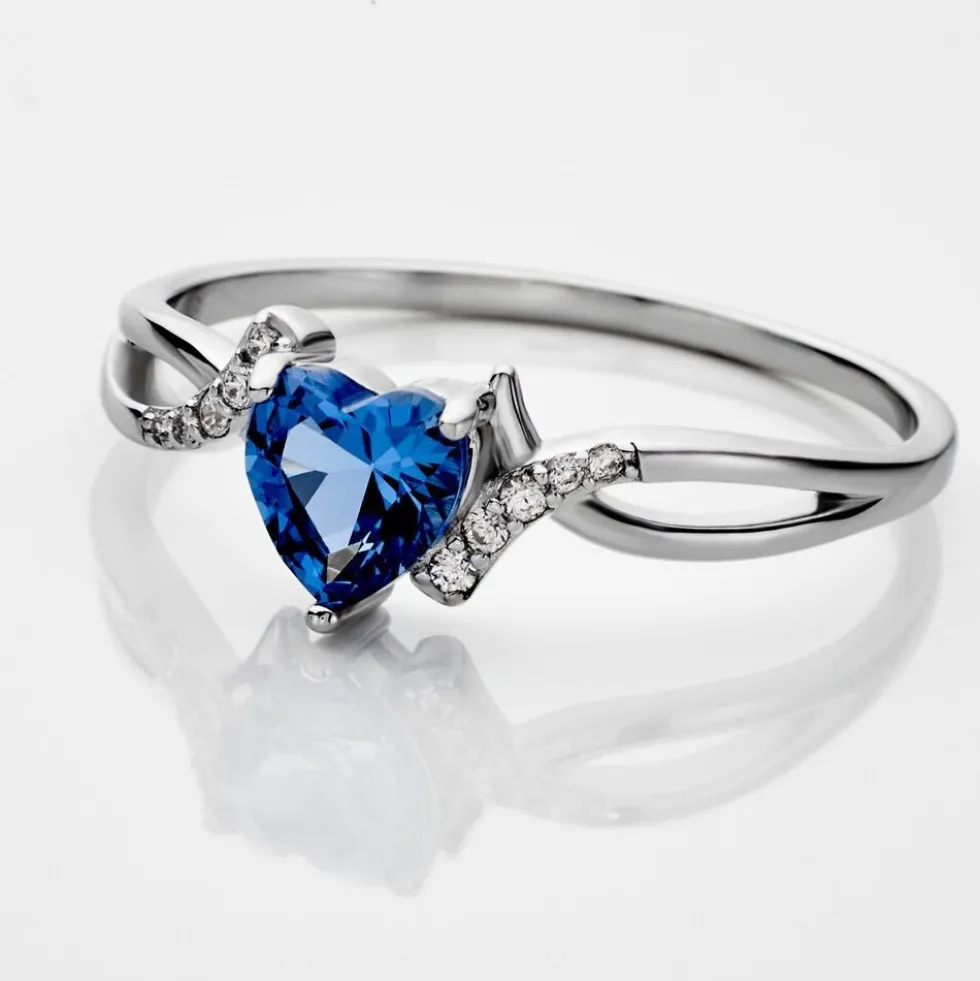 Bague Argent Blanc Avalon Oxyde De Zirconium