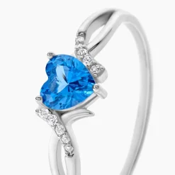 Bague Argent Blanc Avalon Oxyde De Zirconium