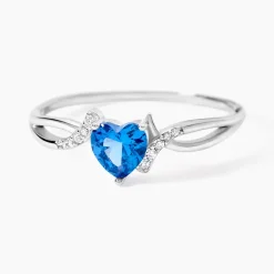 Bague Argent Blanc Avalon Oxyde De Zirconium