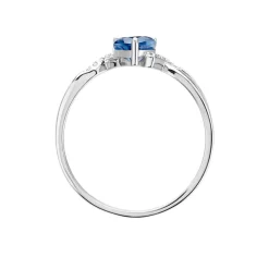 Bague Argent Blanc Avalon Oxyde De Zirconium
