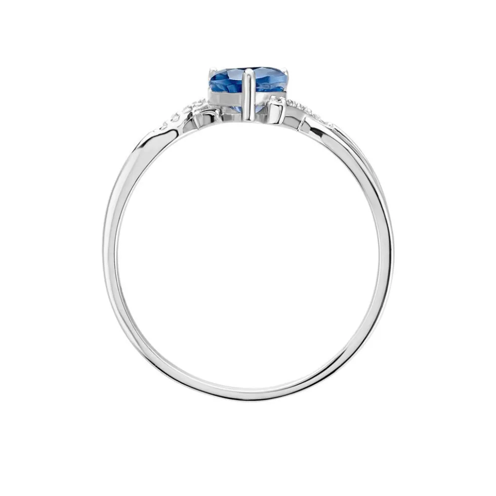 Bague Argent Blanc Avalon Oxyde De Zirconium