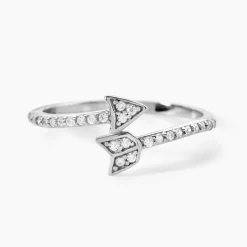 Bague Argent Blanc Caolan Oxydes De Zirconium
