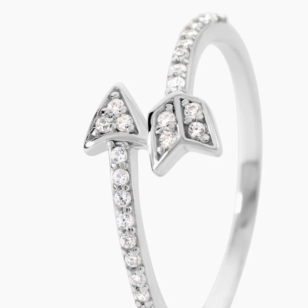 Bague Argent Blanc Caolan Oxydes De Zirconium