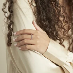 Bague Argent Blanc Sadia