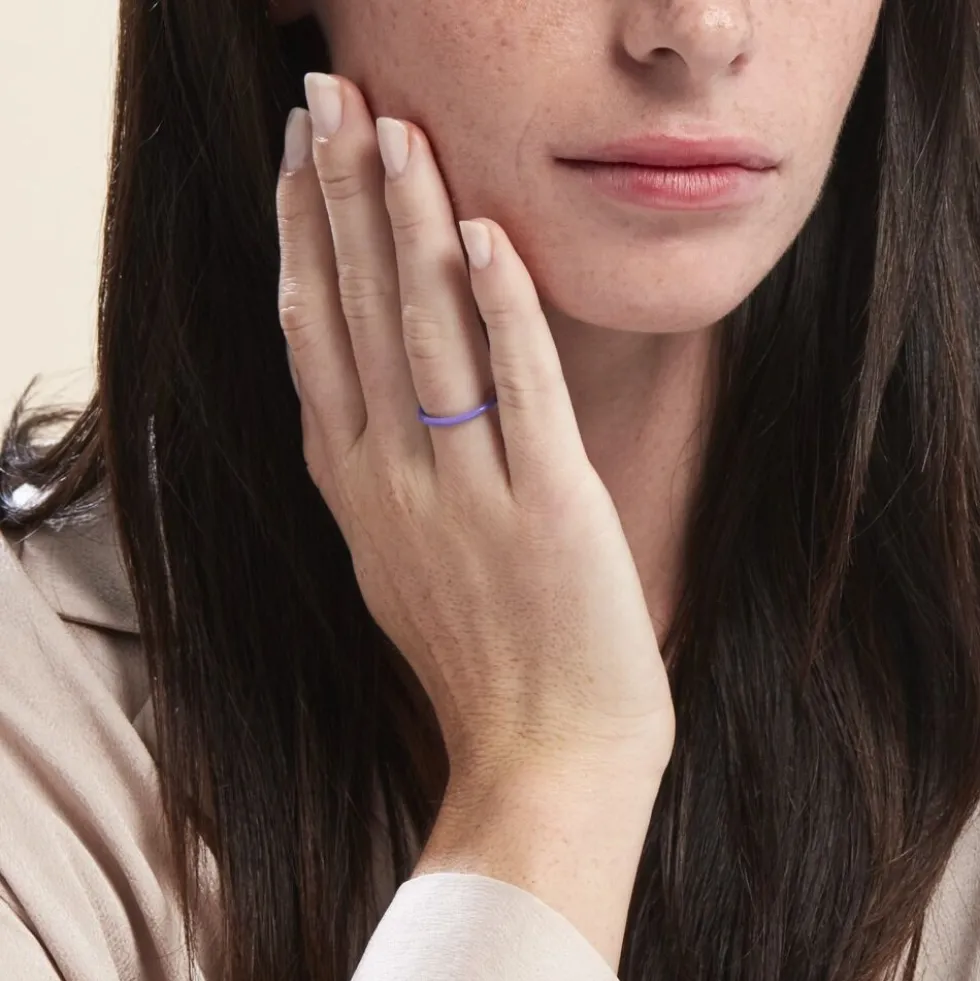 Bague Argent Blanc Sadia