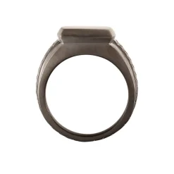 Bague Argent Noir