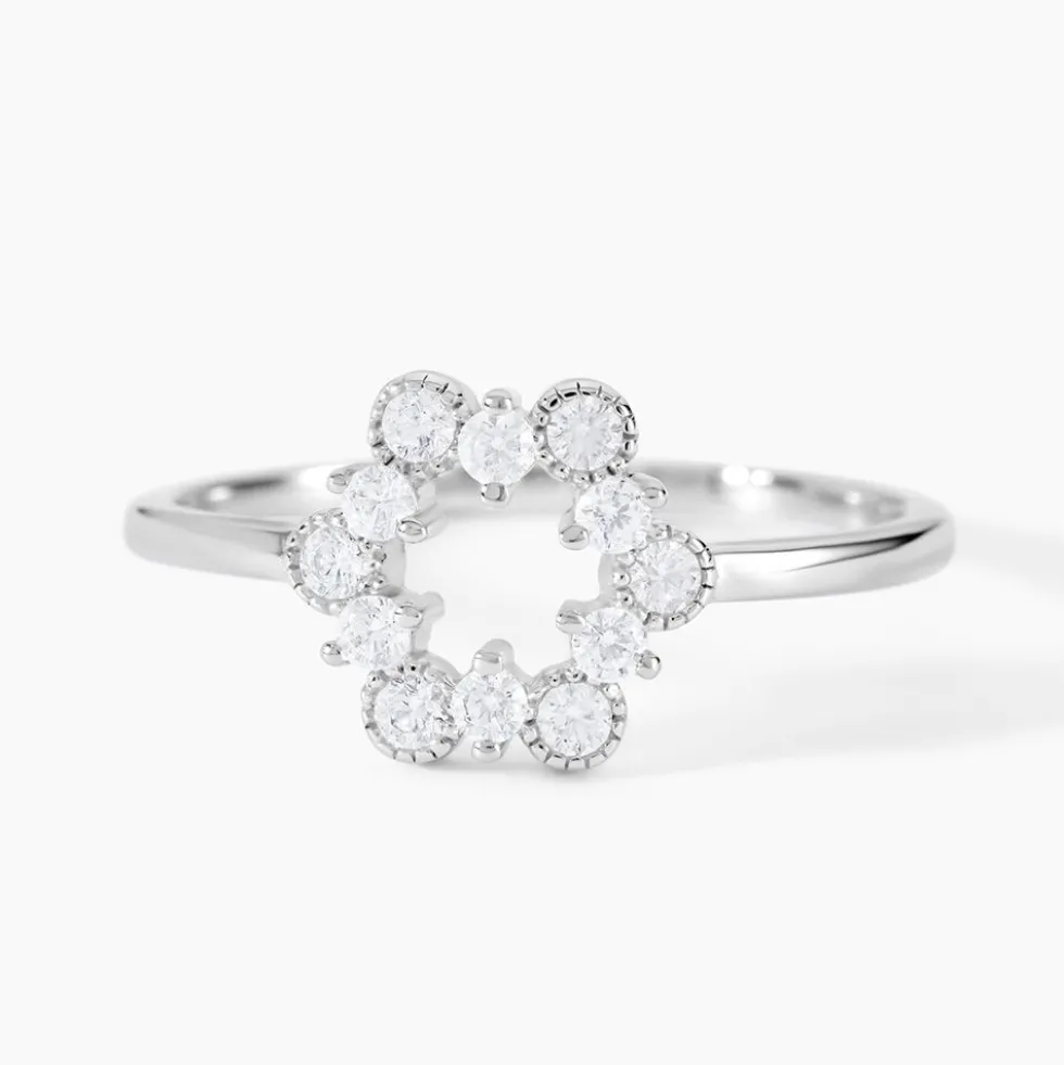 Bague Astrea Argent Blanc Oxyde De Zirconium