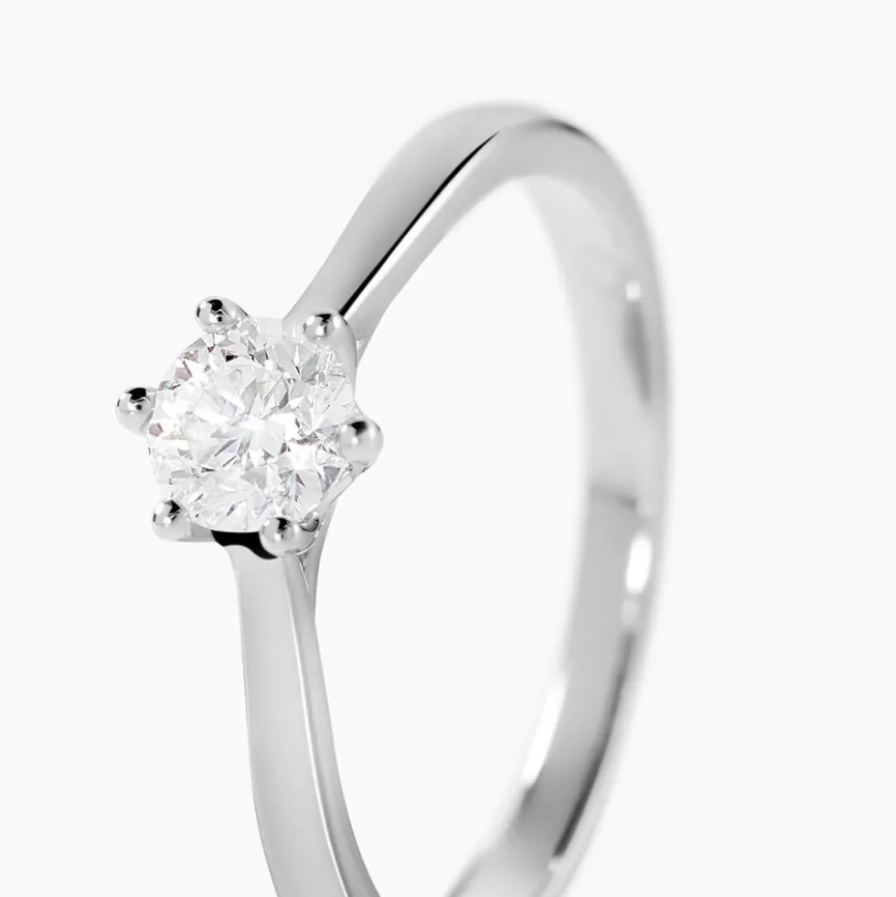 Bague Athena Or Blanc Diamant