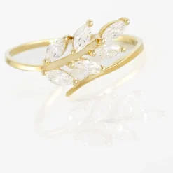 Bague Audrica Or Jaune Oxyde De Zirconium