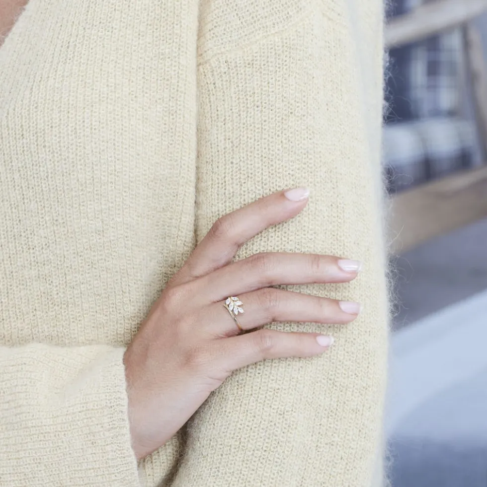 Bague Audrica Or Jaune Oxyde De Zirconium
