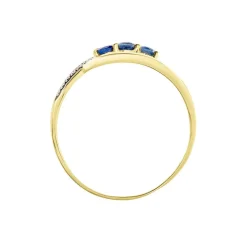 Bague Aurora Or Bicolore Saphir Et Diamant