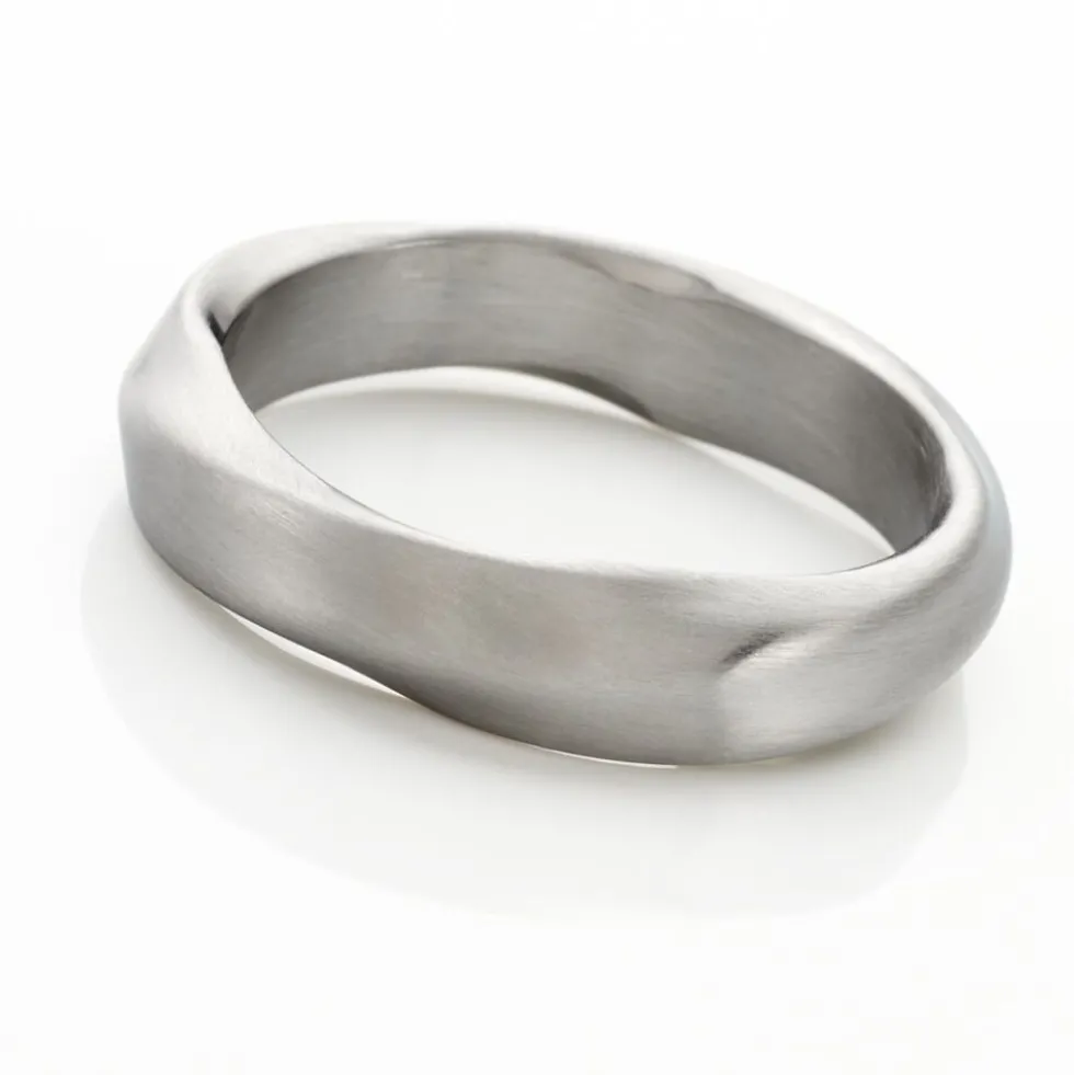 Bague Barclay Acier Blanc