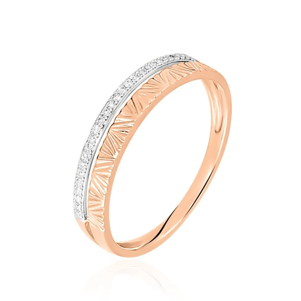 Bague Belindalan Or Bicolore Diamant