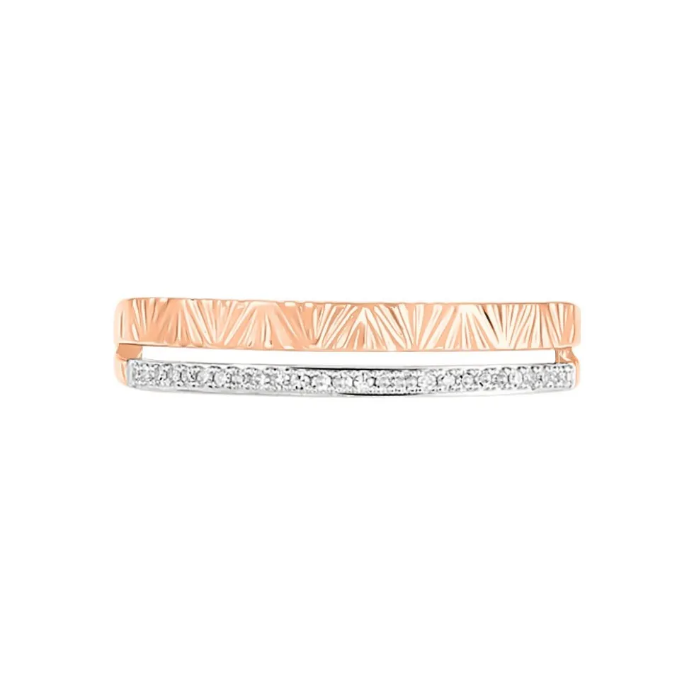 Bague Belindalan Or Bicolore Diamant