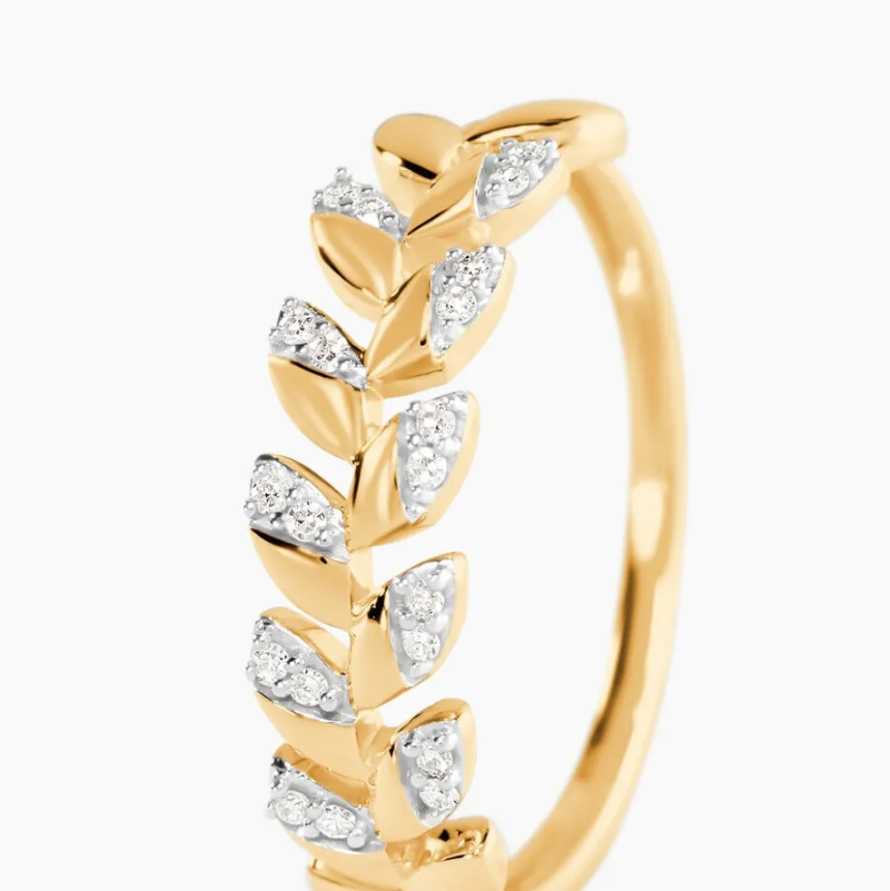 Bague Berinice Or Jaune Diamant